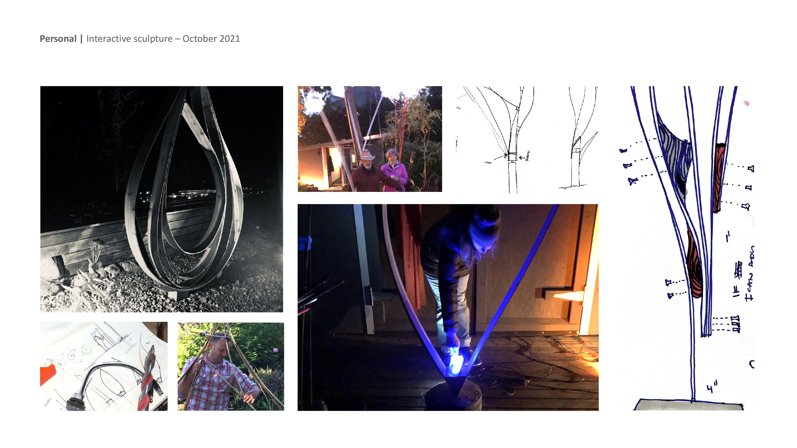 Interactive light art from Christian Richard's personal practice