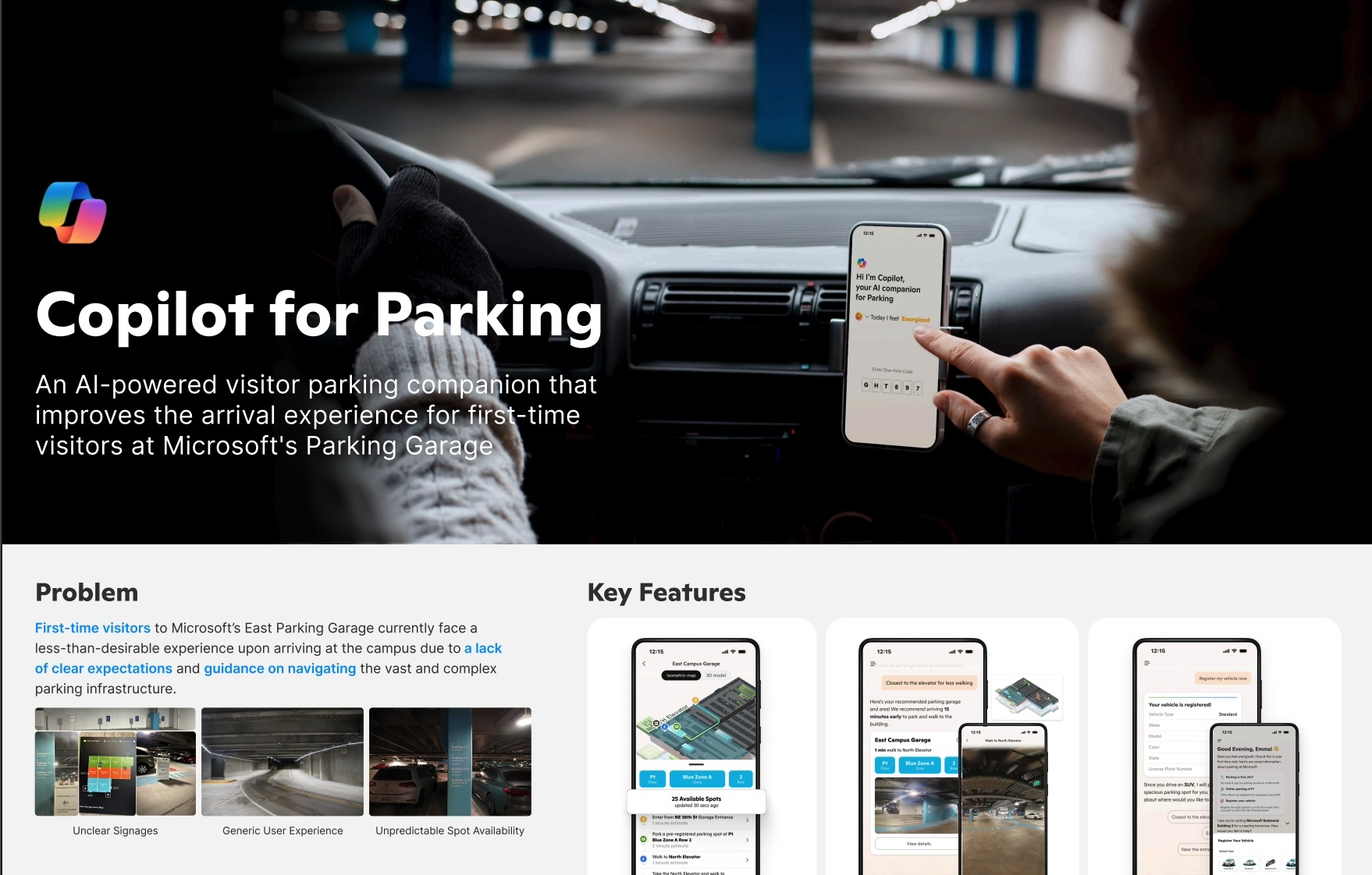 Copilot for Parking, the GIX graduate capstone assistant