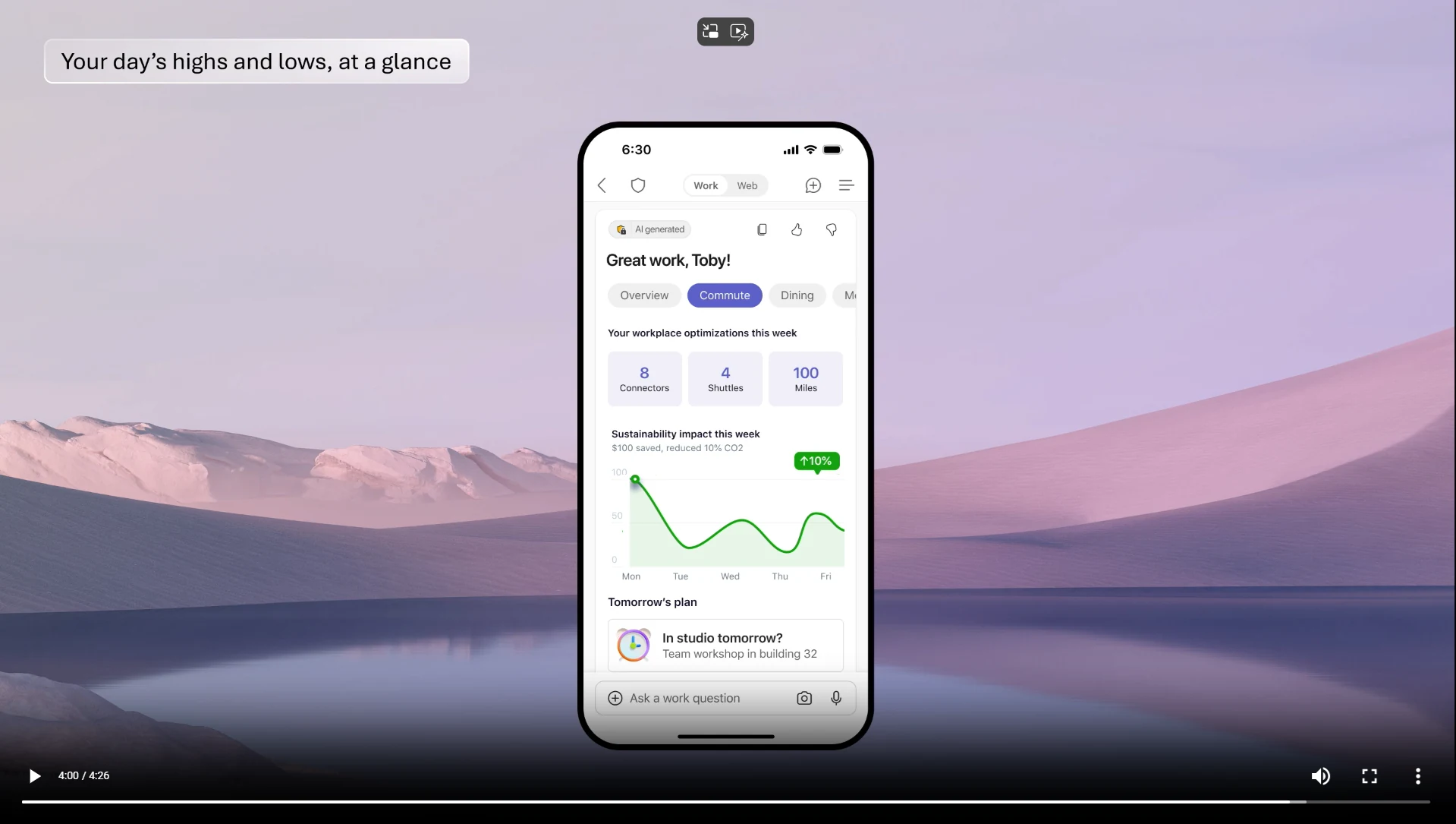 AI workplace end-of-day recap