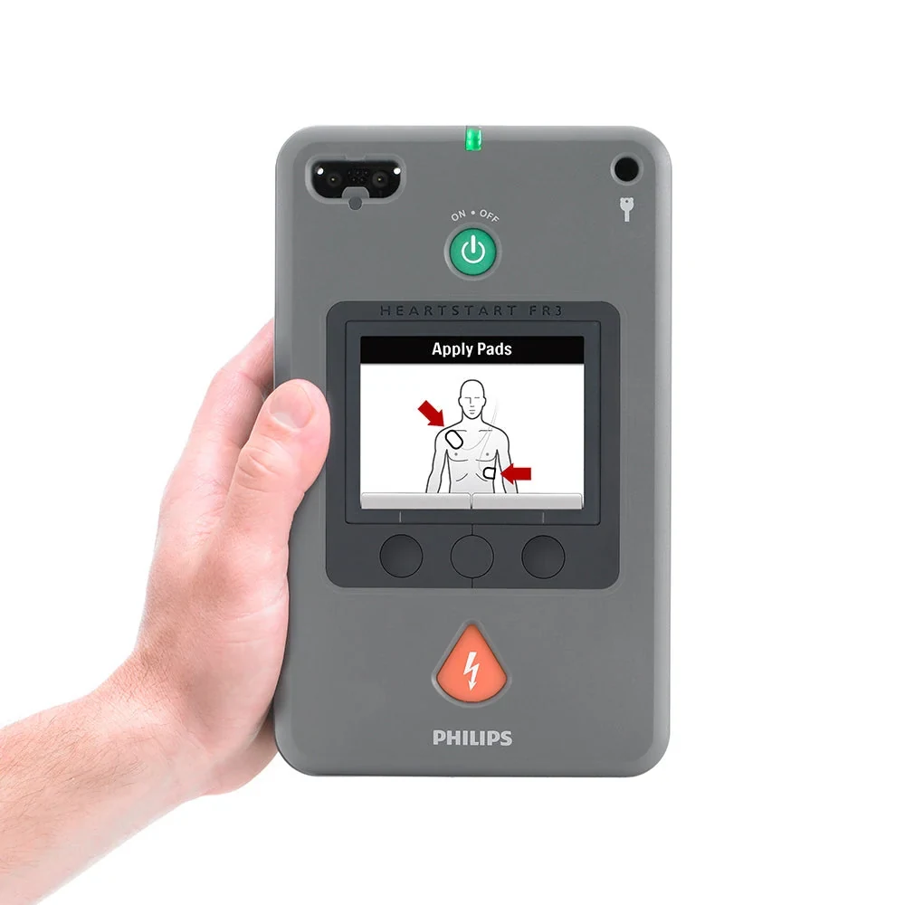 Philips HeartStart FR3 Professional AED — A first visual-screen defibrillator for skilled responders