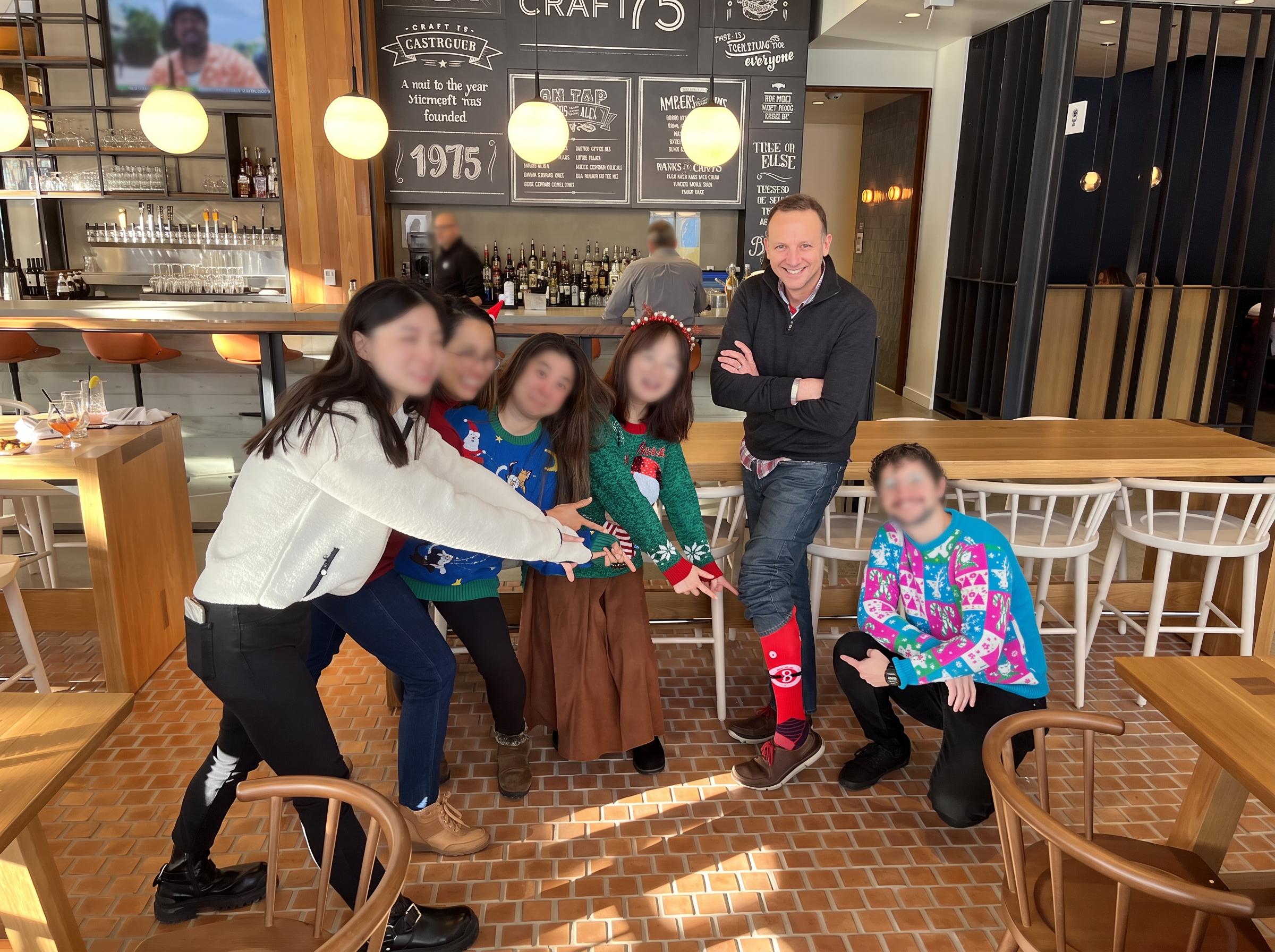 Design team celebrating together