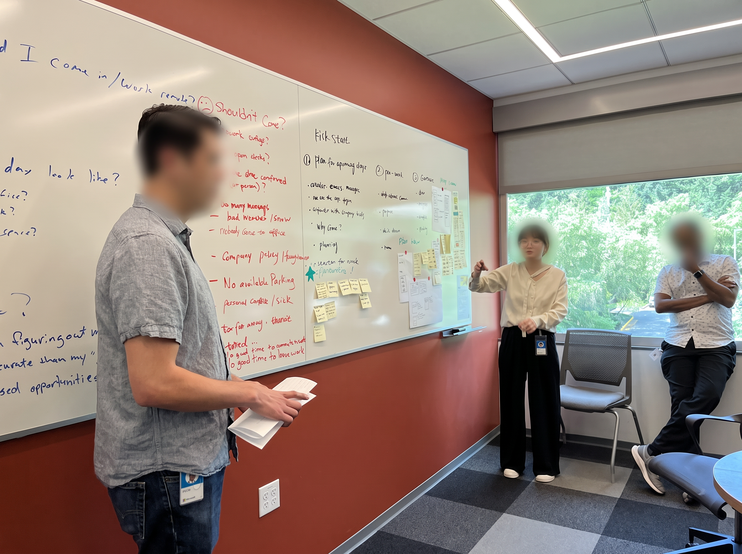Design team whiteboard session